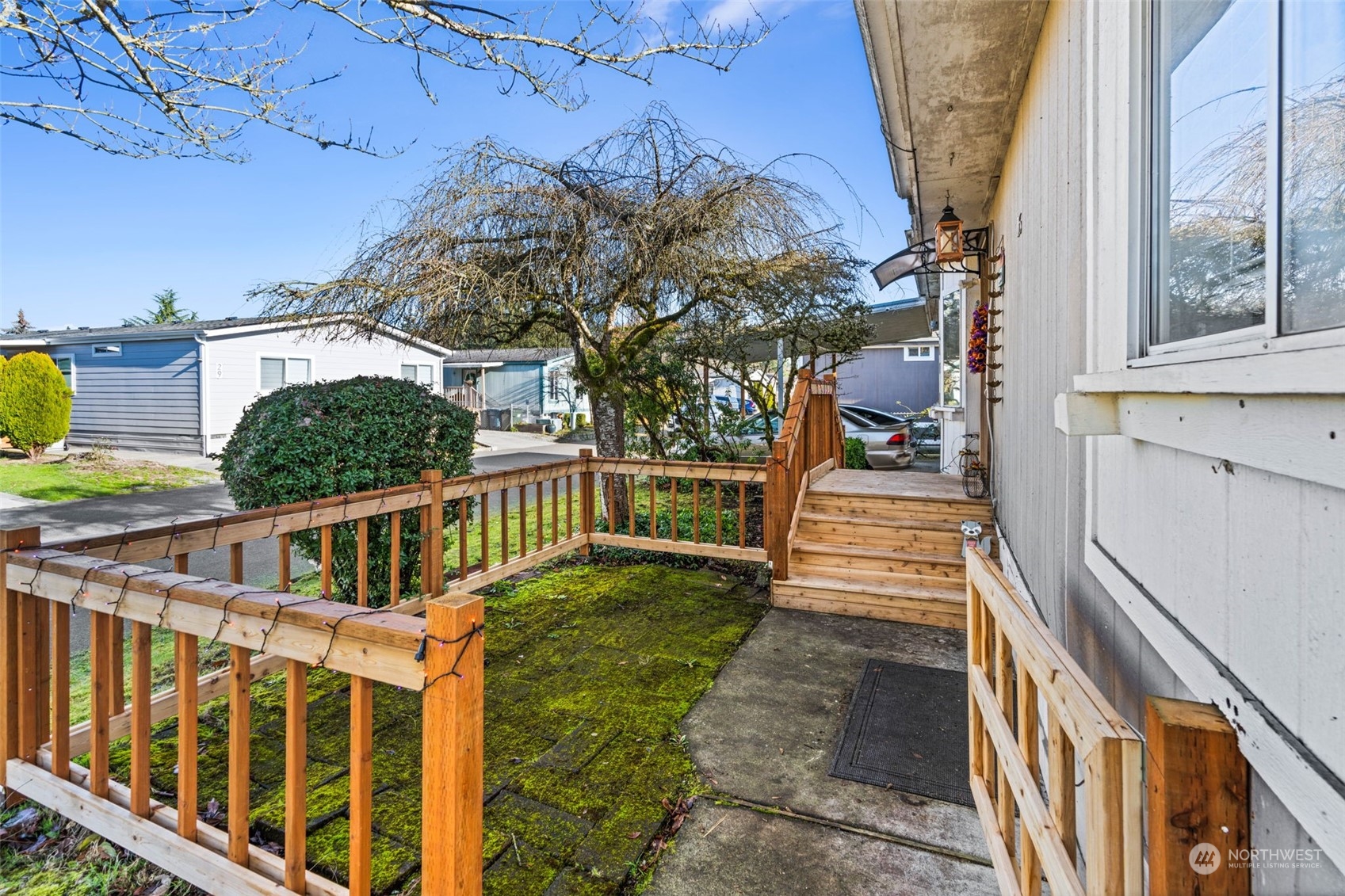 Brand New porch with a fence