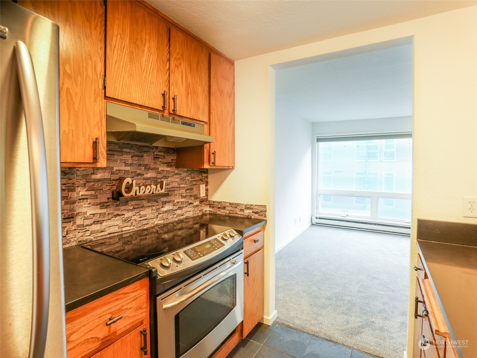 Lots of cabinet and counter space.