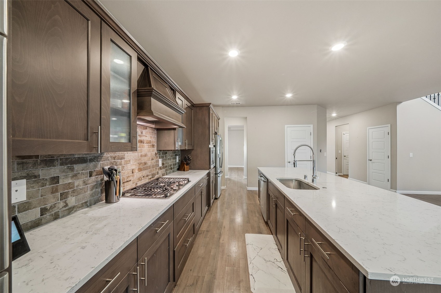 Lots of Counter Space Leading into the Butlers Pantry and Dining Room