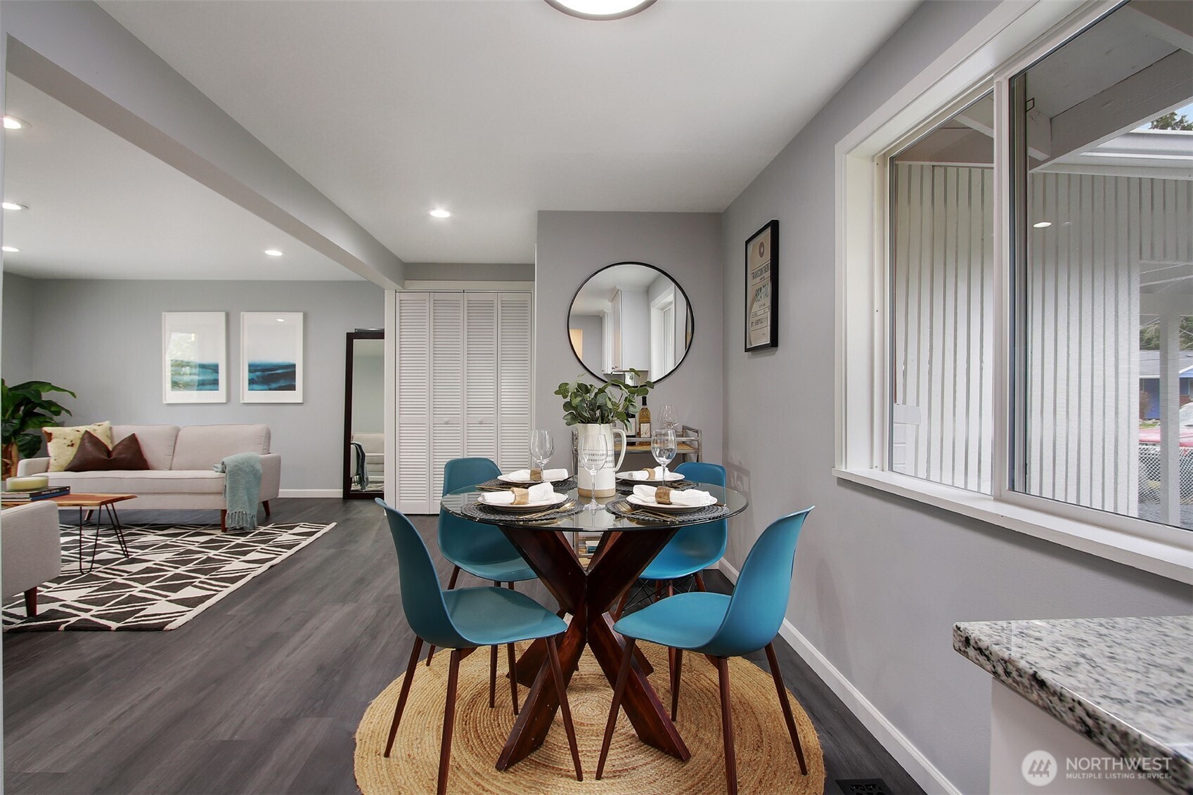 Dining area off the kitchen.