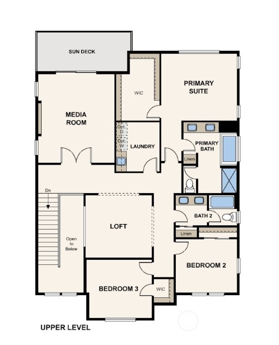 Disclaimer-2nd Floor-Marketing rendering of floor plan, illustrative purposes only-may vary per location.