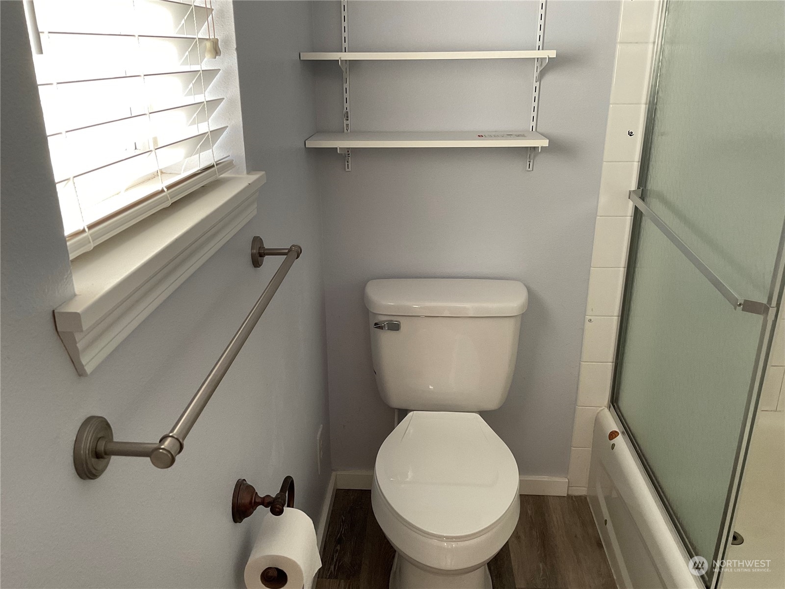 Master bathroom with window