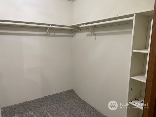 Walk in closet in primary