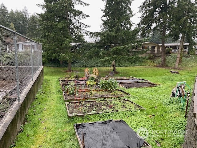 Community garden area