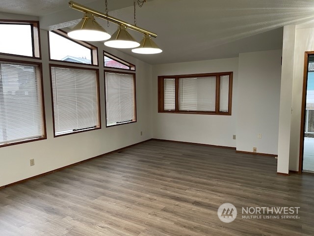 Bay window in living room