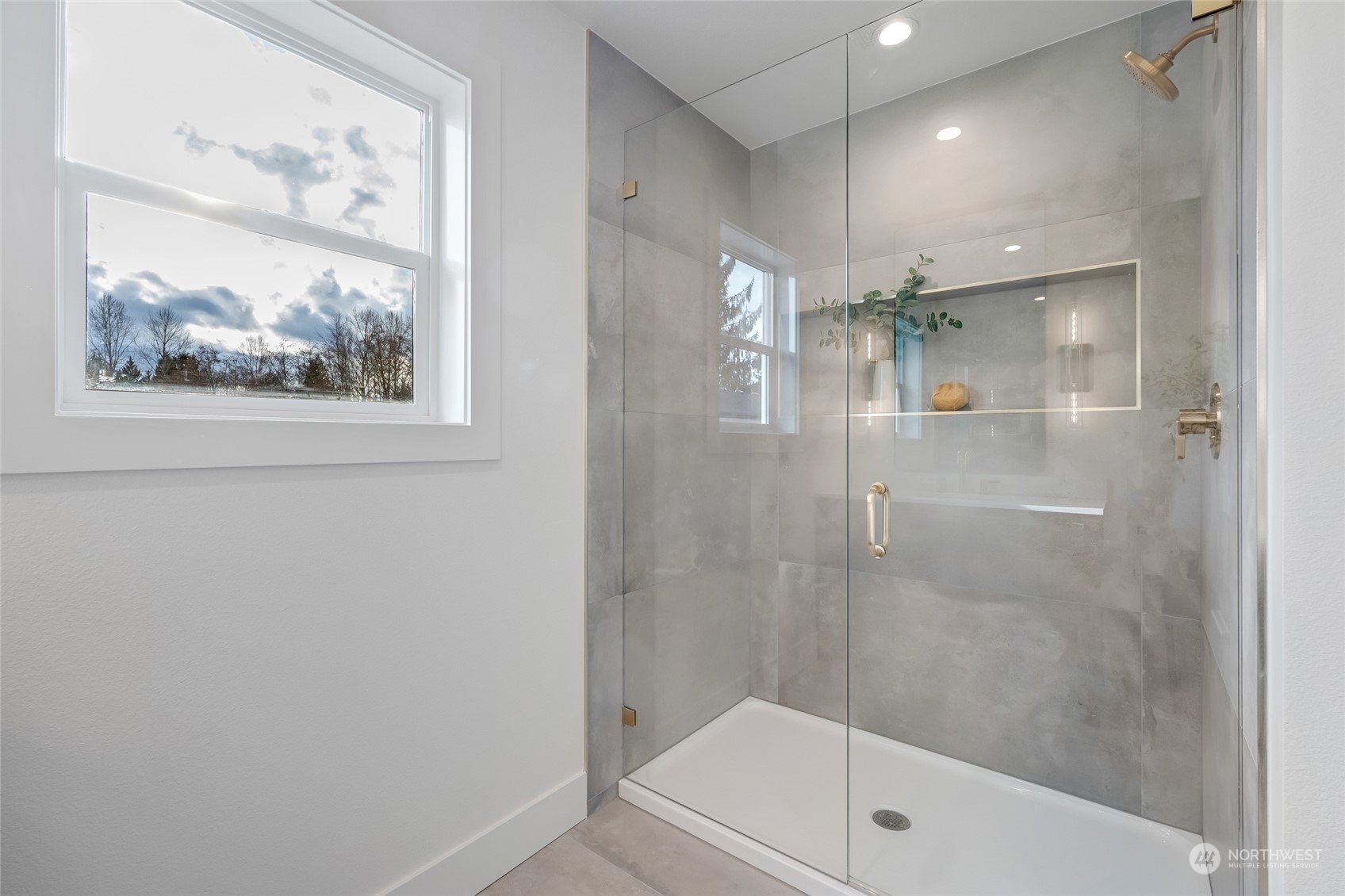 Primary Bathroom has dual undermount sinks and lots of storage