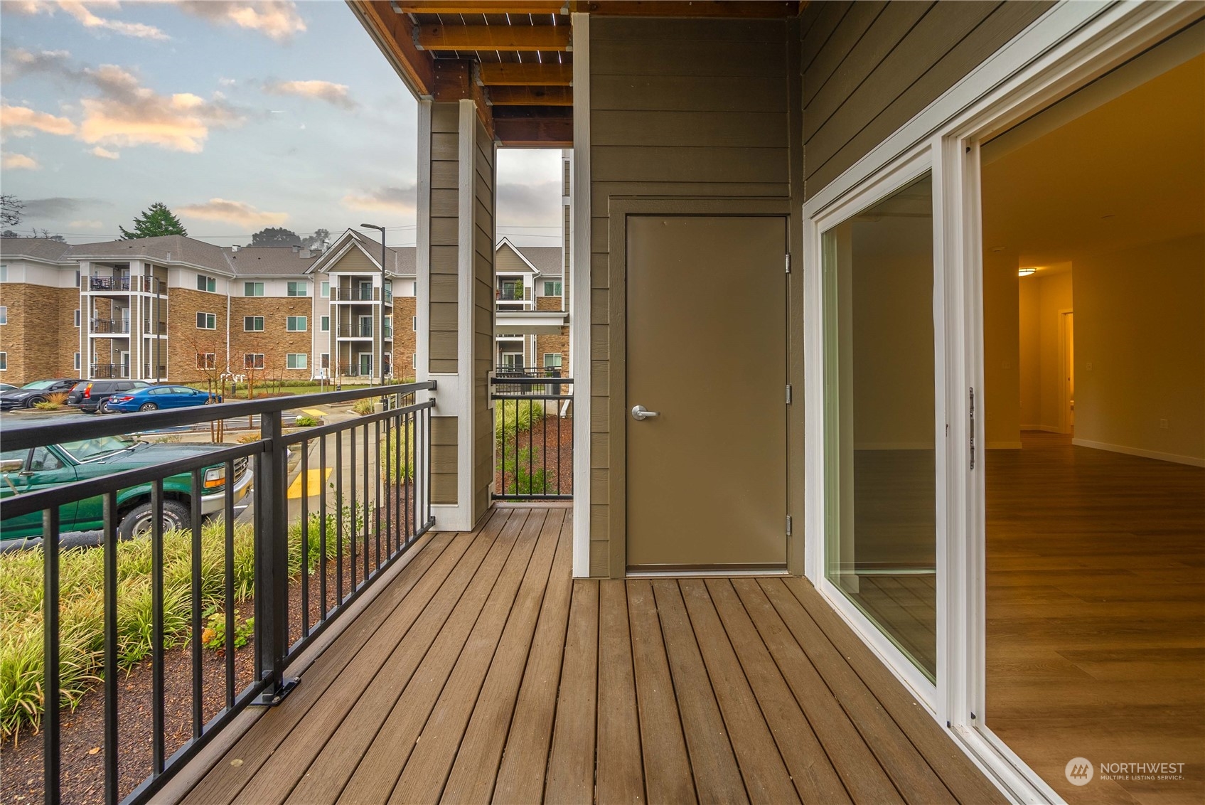 large deck/patio off the living area