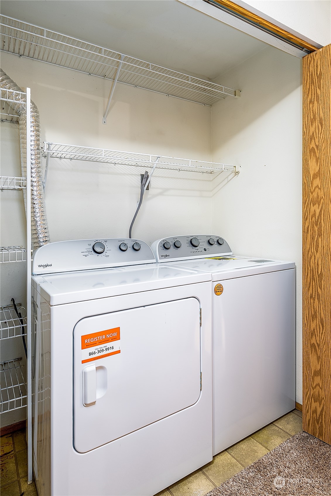 Washer and dryer in unit