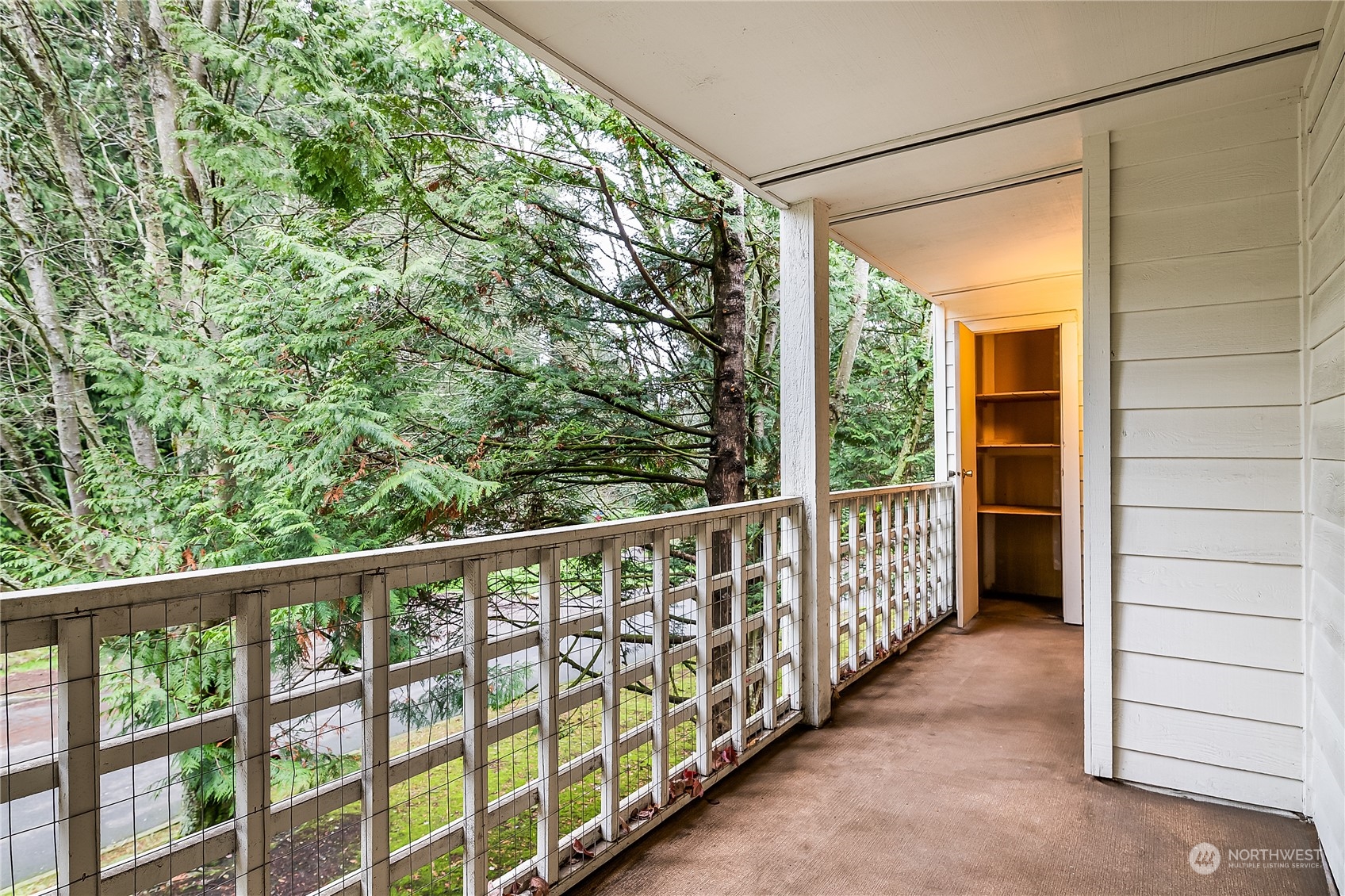 Deck and storage closet