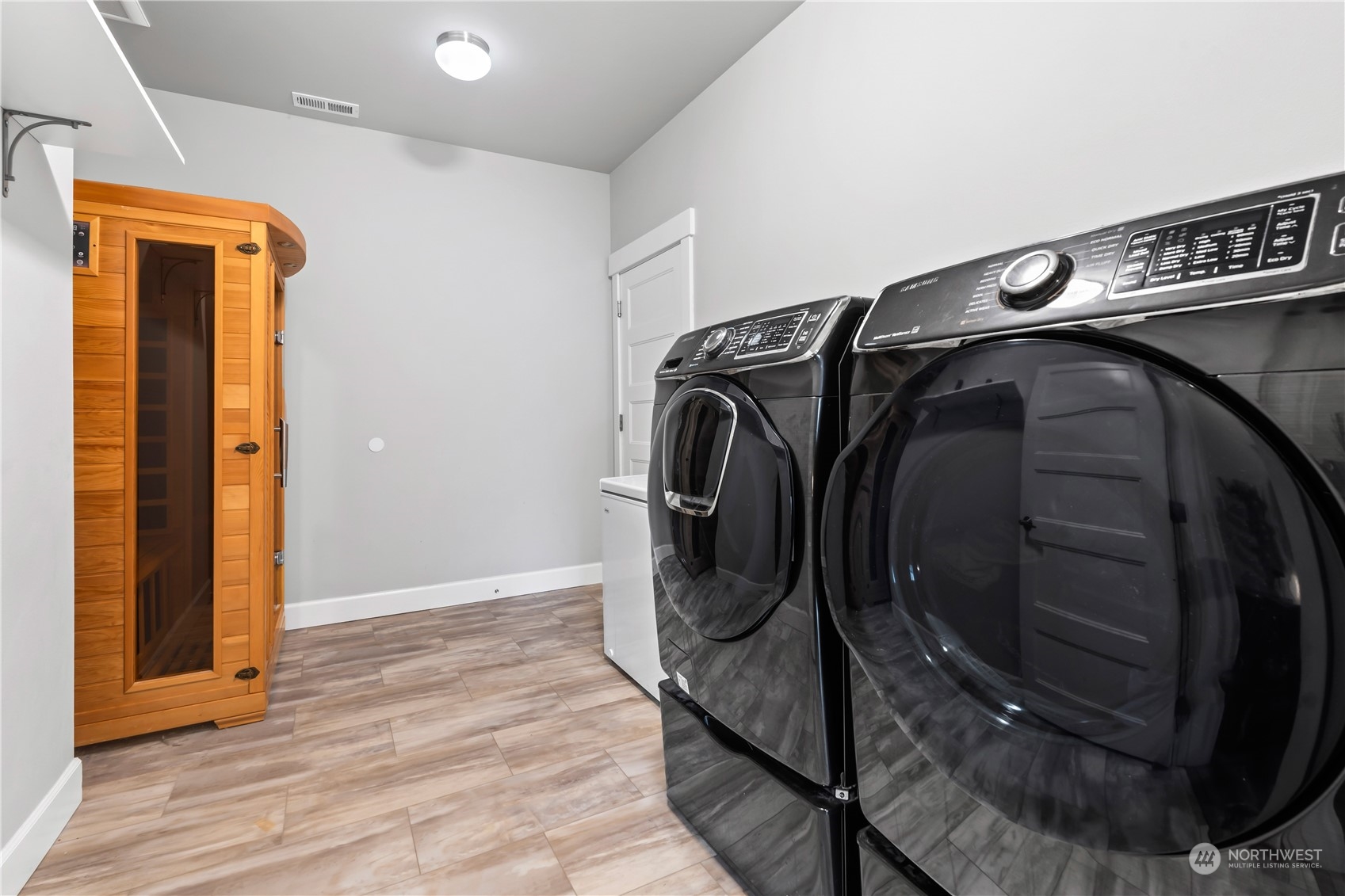 3/4 private bath attached to Guest Suite.