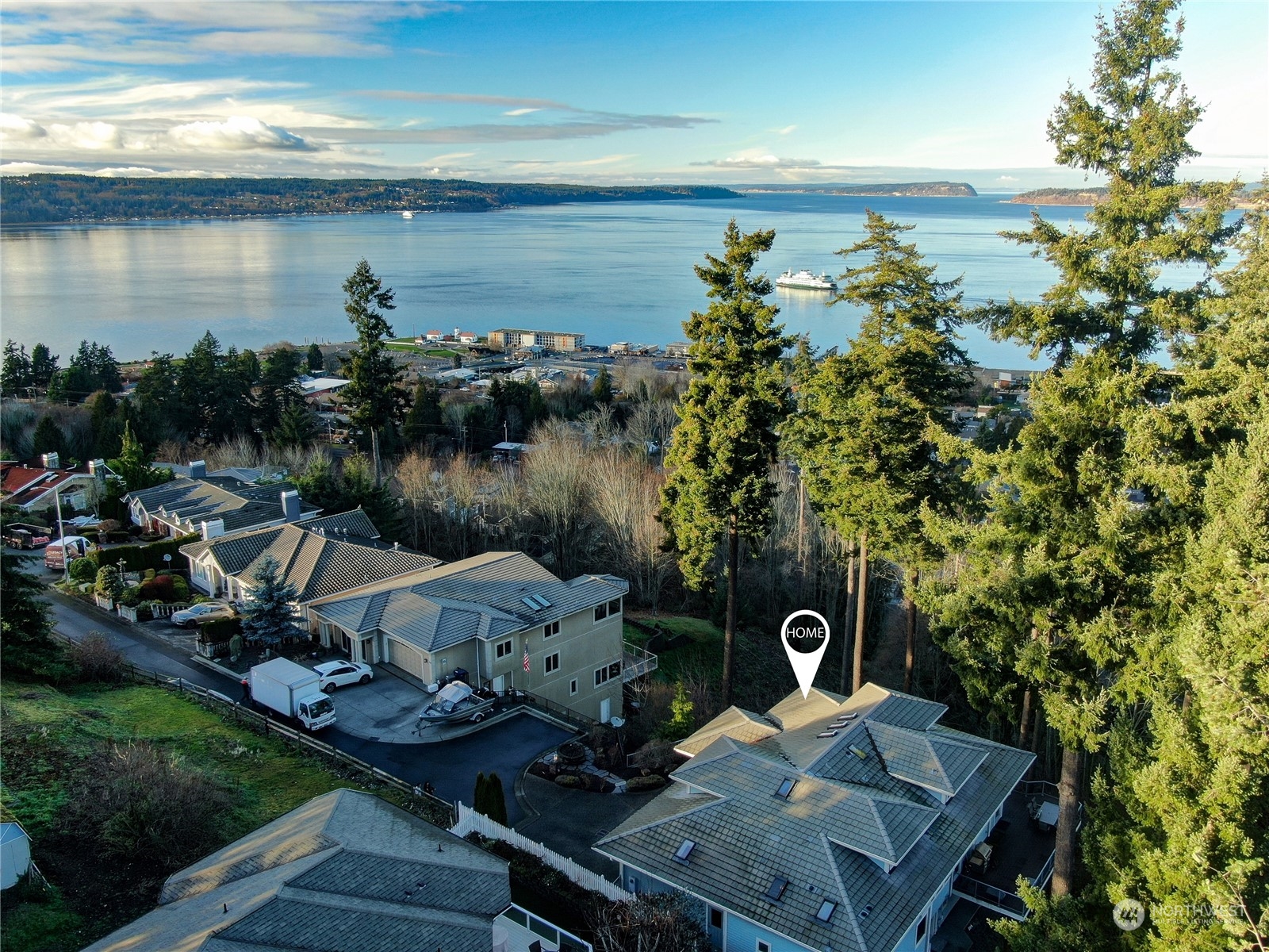 Located just minutes from the water, ferry terminal, and Paine Field, this home offers incredible convenience without compromising peace and quiet. The flight path avoids the property, ensuring you rarely hear plane noise, making it the perfect balance of accessibility and tranquility.