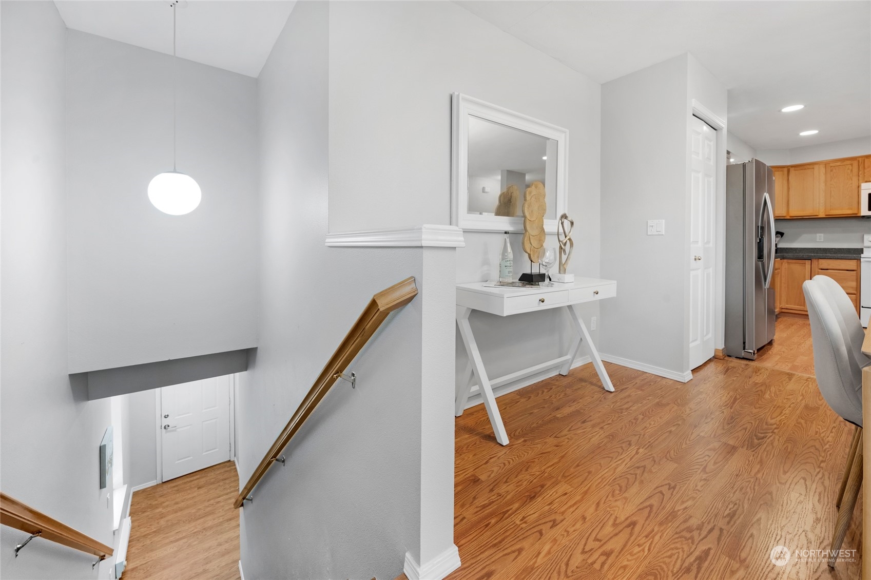 A laundry room and not just a laundry closet. Storage area in back. The washer and dryer have gone with the seller and not included in the sale.