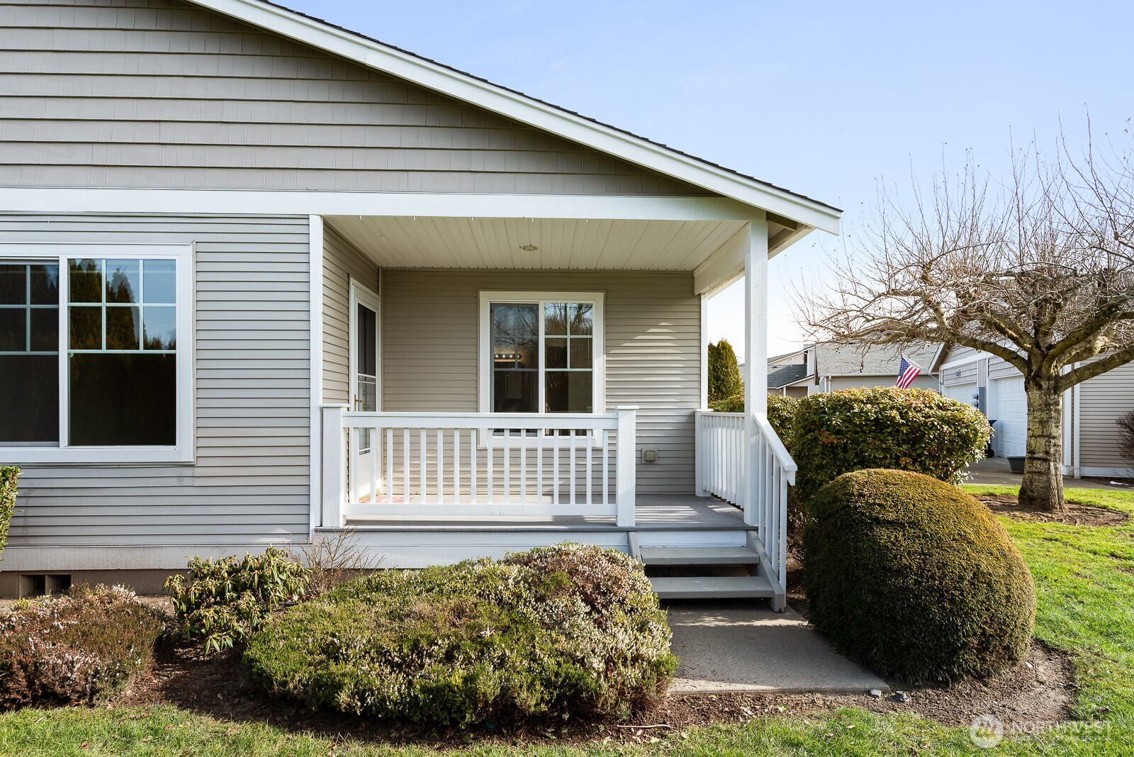 Sit back and relax on your private, covered patio.