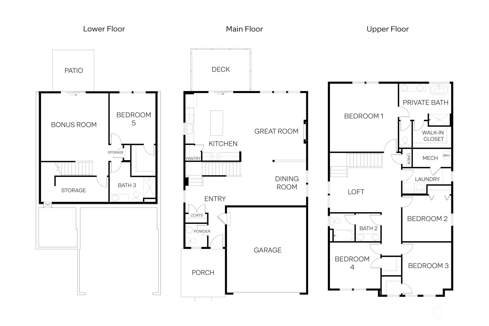 Spacious floorplan with 5 bed + Loft + Bonus Room with over 3,257 SqFt of living space.