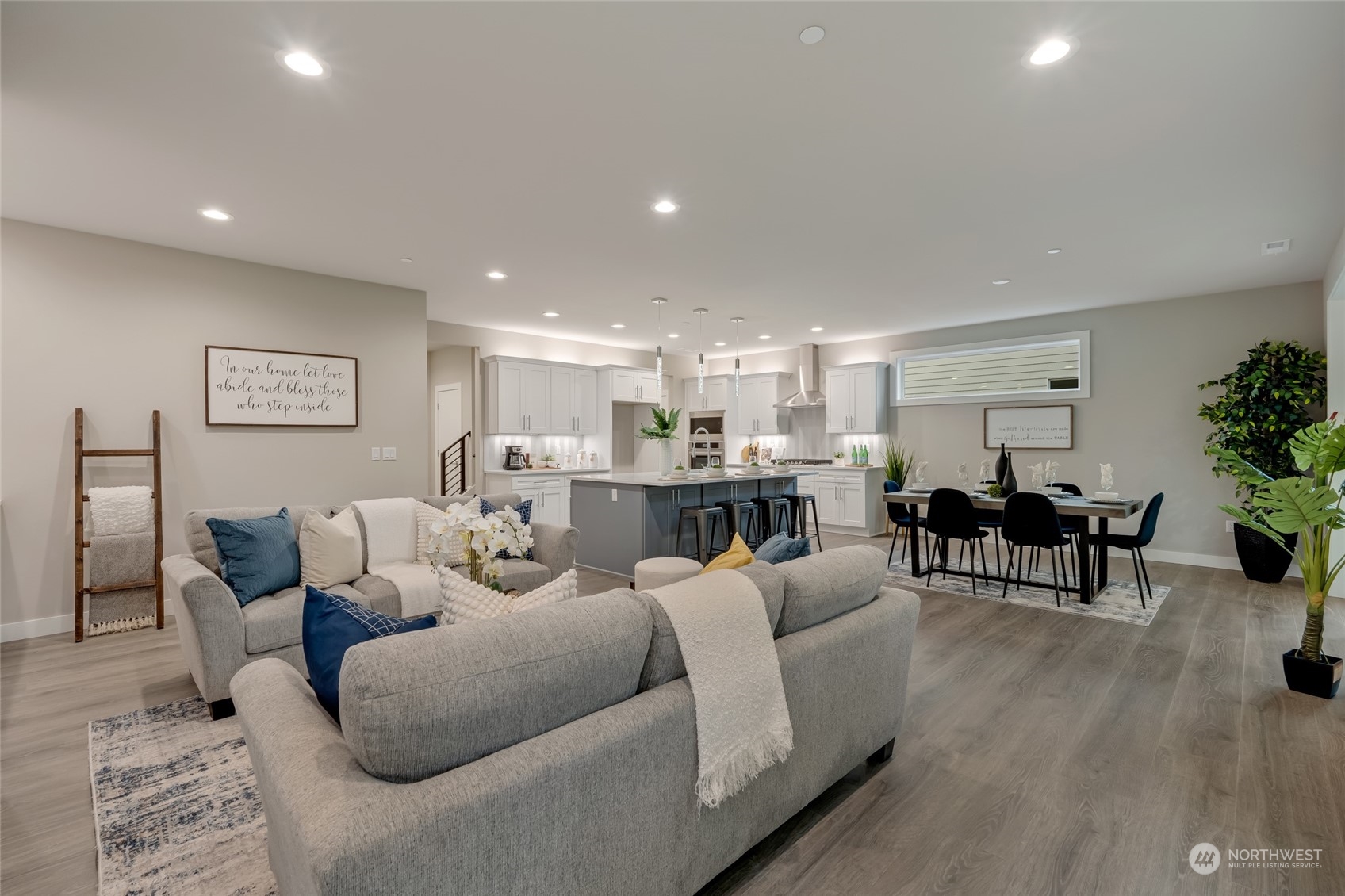 The versatility of this layout ensures that the home can accommodate any family dynamic.   [Finishes are of 713, but 715 will be similar in finishes.]