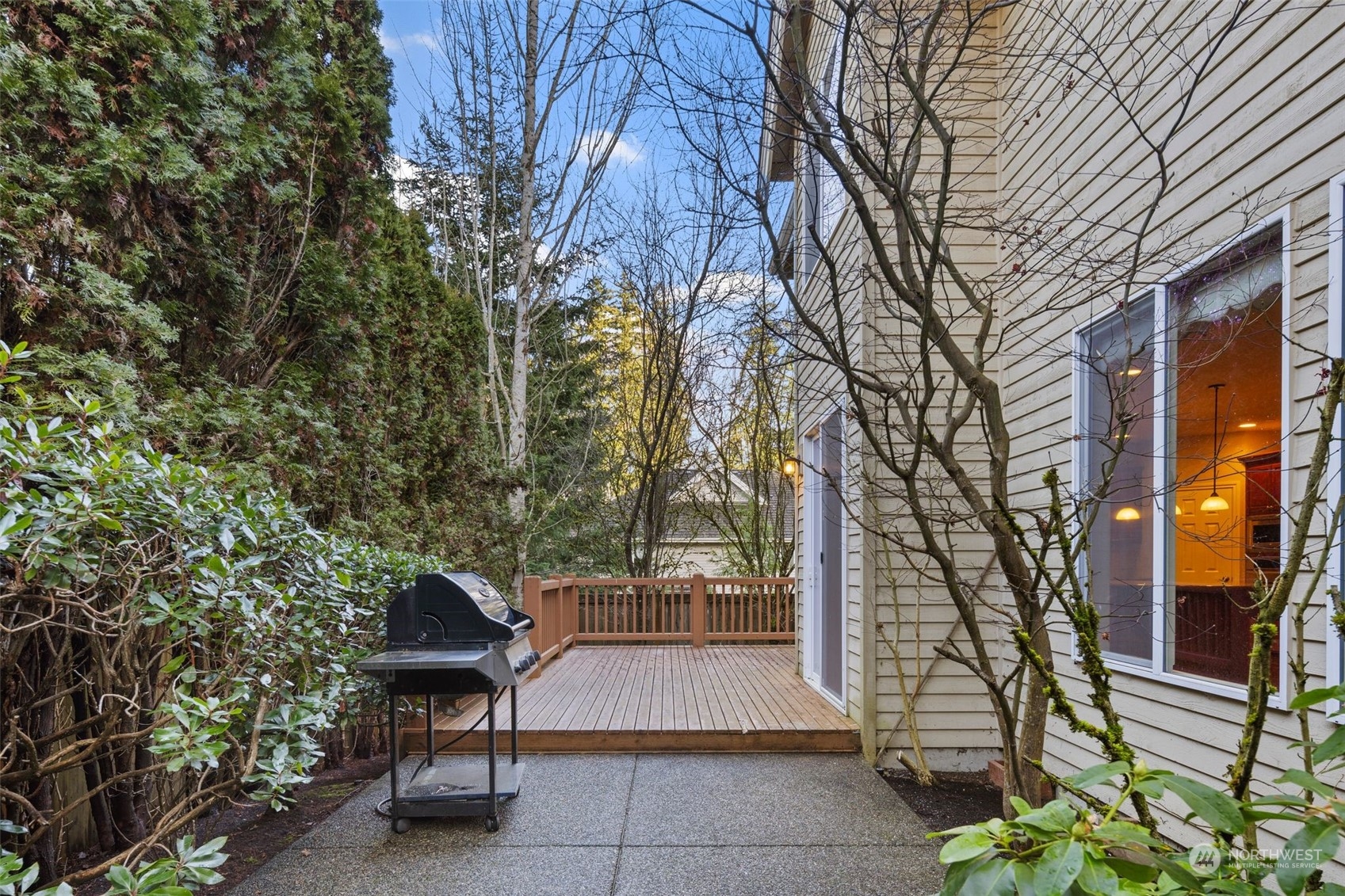 Backyard with patio