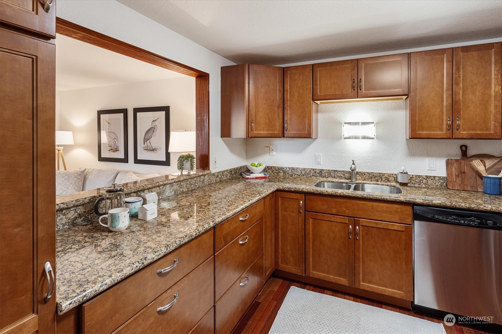 Spacious kitchen with ample storage