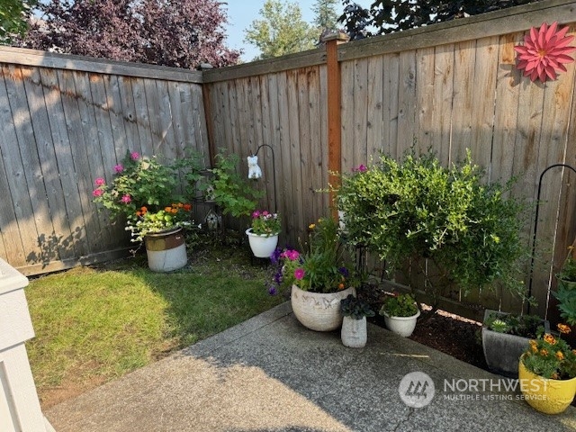 Back Yard Patio Area.