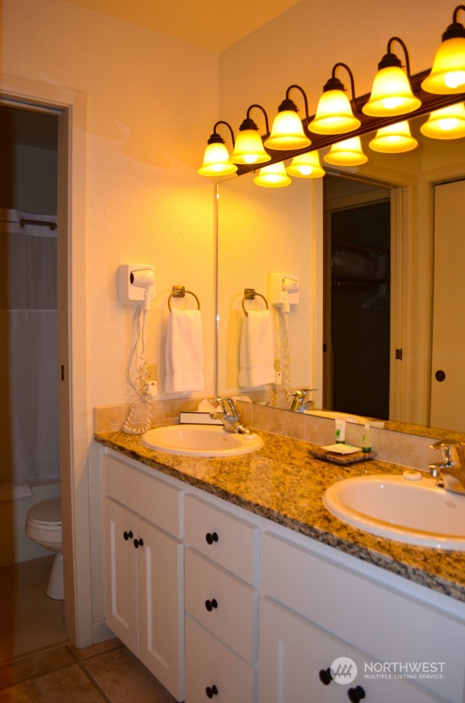 Main floor master/guest bath tastefully updated.