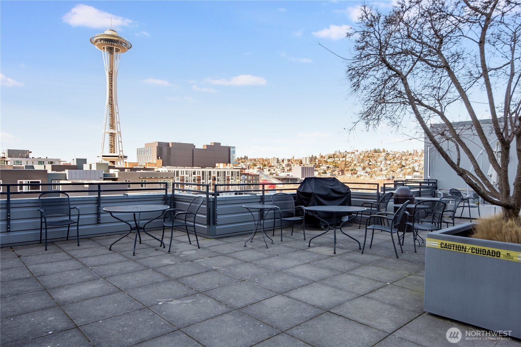 Rooftop deck.