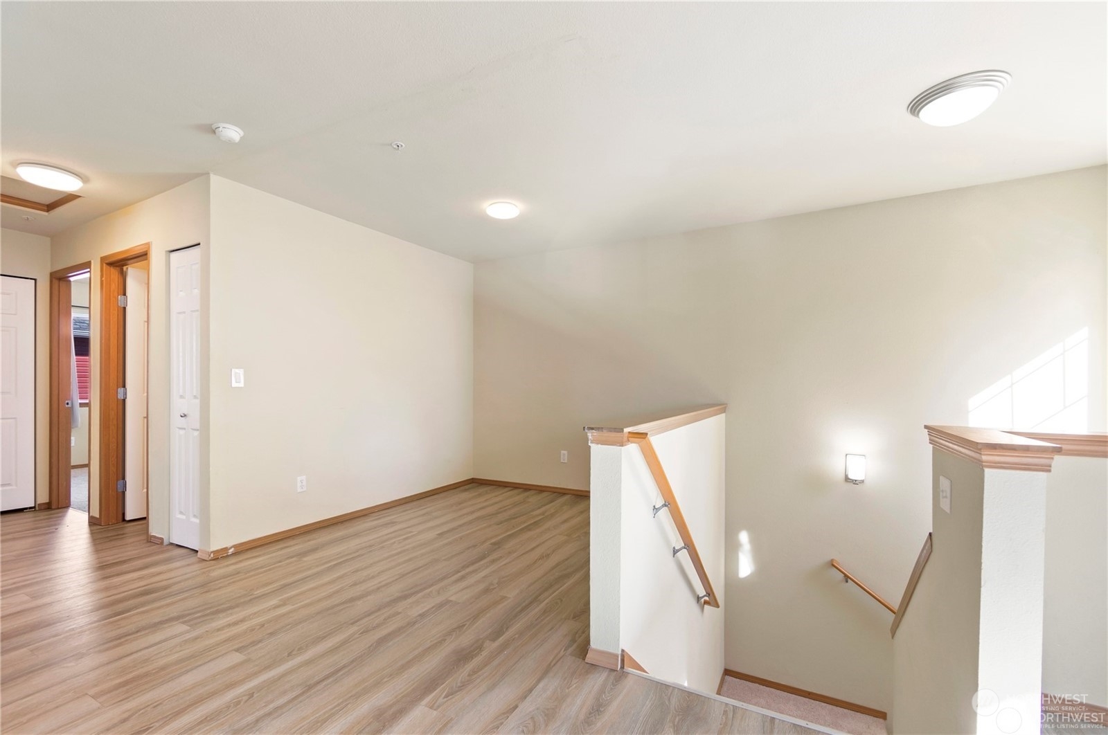 top of Stairs facing Dining room area