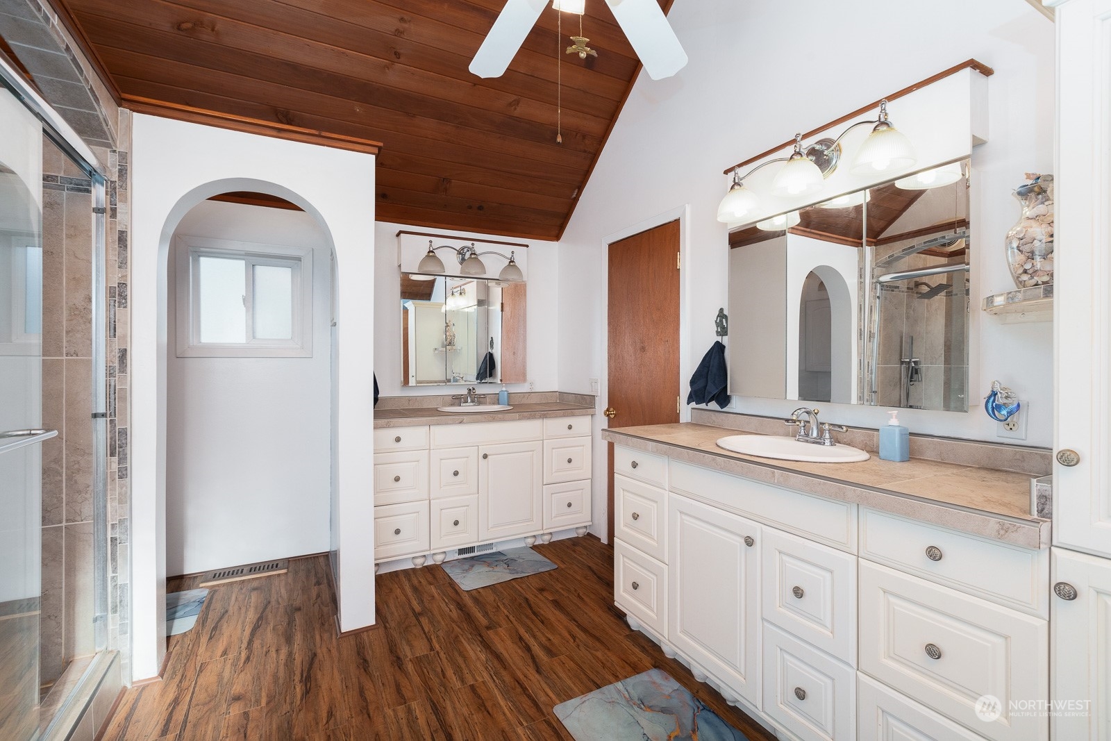 Can you tell the owner loved cabinet space?  There is plenty here as well as another sink and mirror vanity area! Wow!