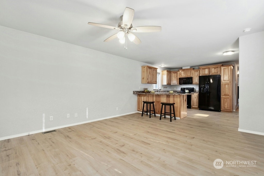 Ceiling Fan in Living Area.