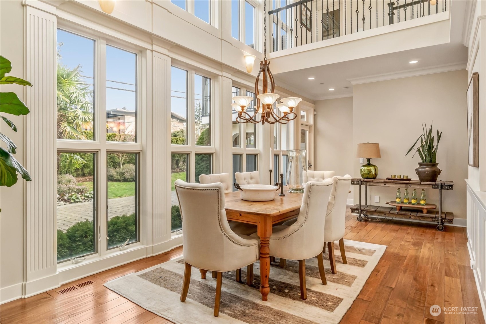 Impressive dining room.