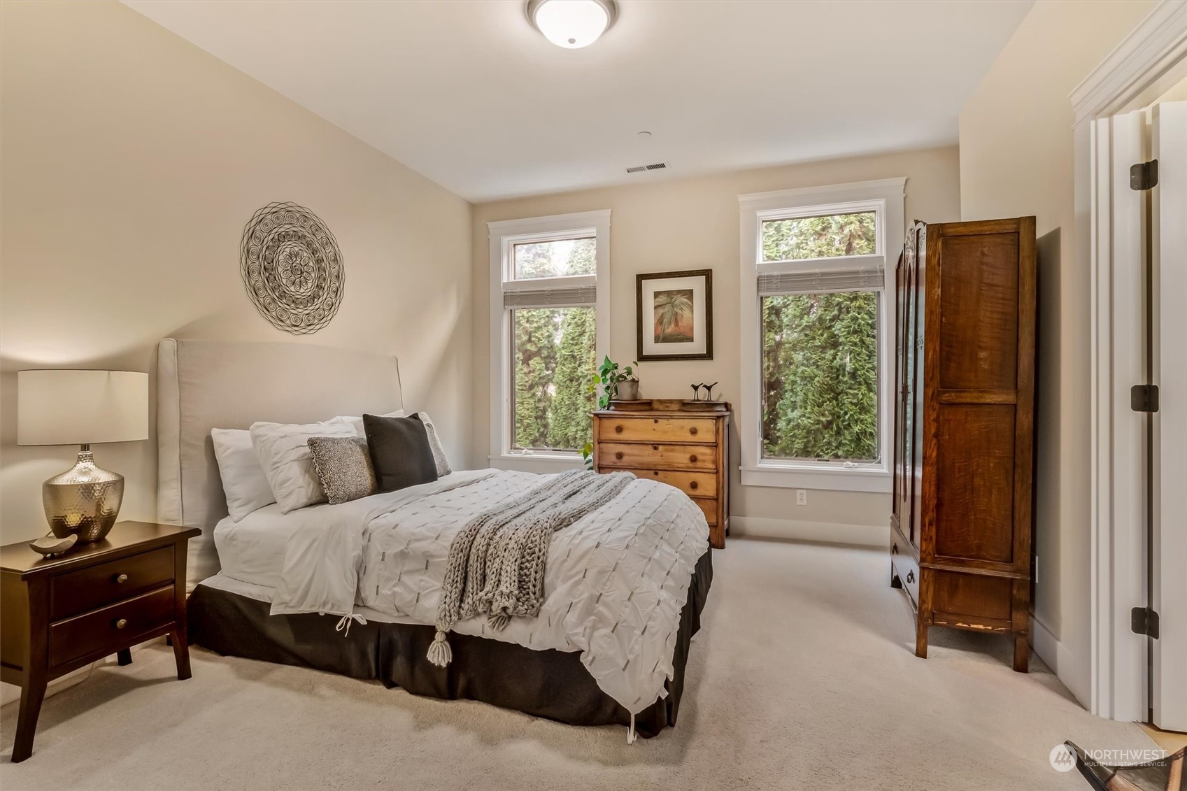 Another south wing bedroom with it's own remodeled private bathroom.