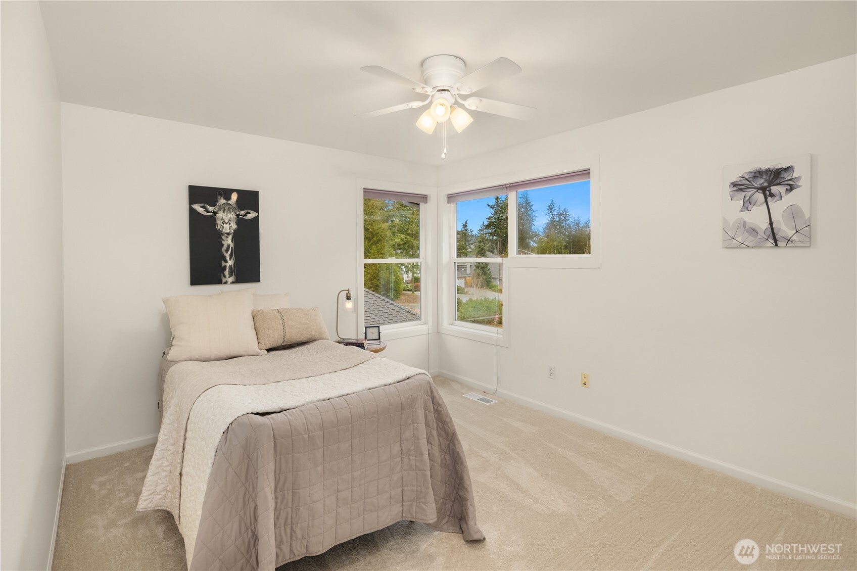 One of 3 additional bedrooms upstairs - all are a good size