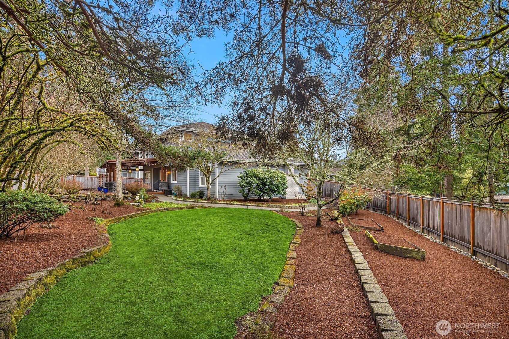 Space for fun and games as well as some raised beds for those looking for some hands-on gardening.