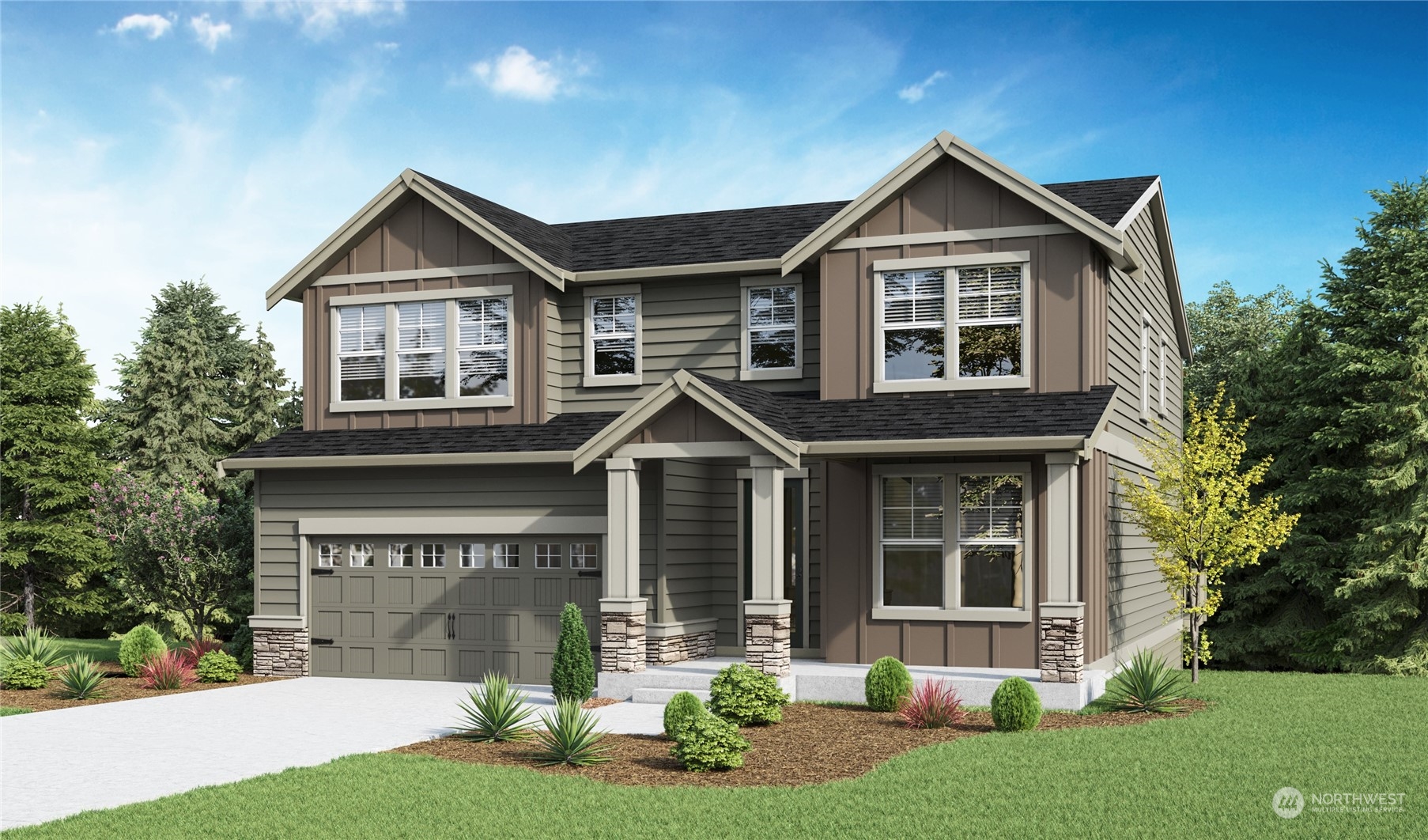 Photo rendering is representational. Actual home is under construction and finishes, elevation, and paint colors may vary. See site agent for details.