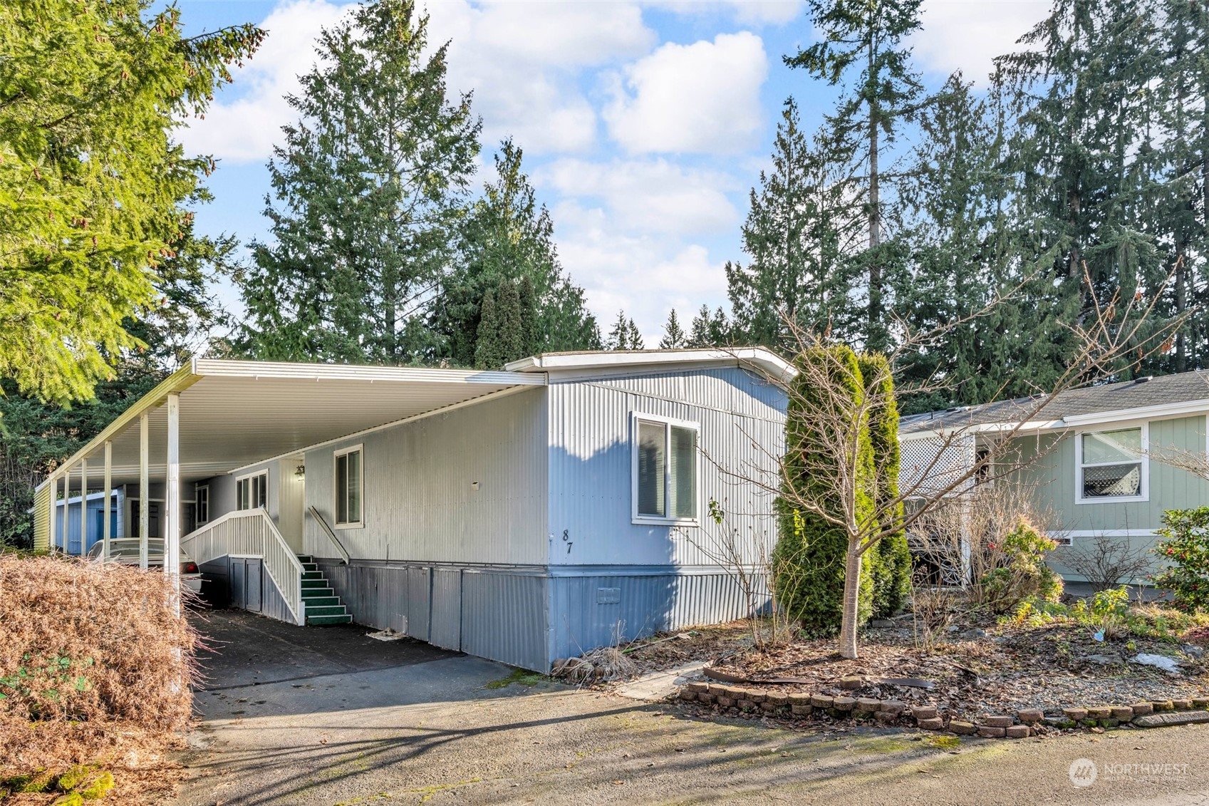 front carport and entrance