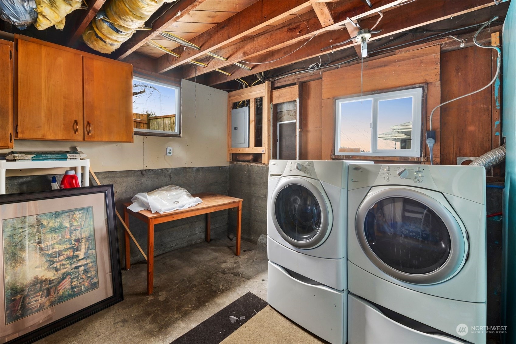 Laundry room downstairs.