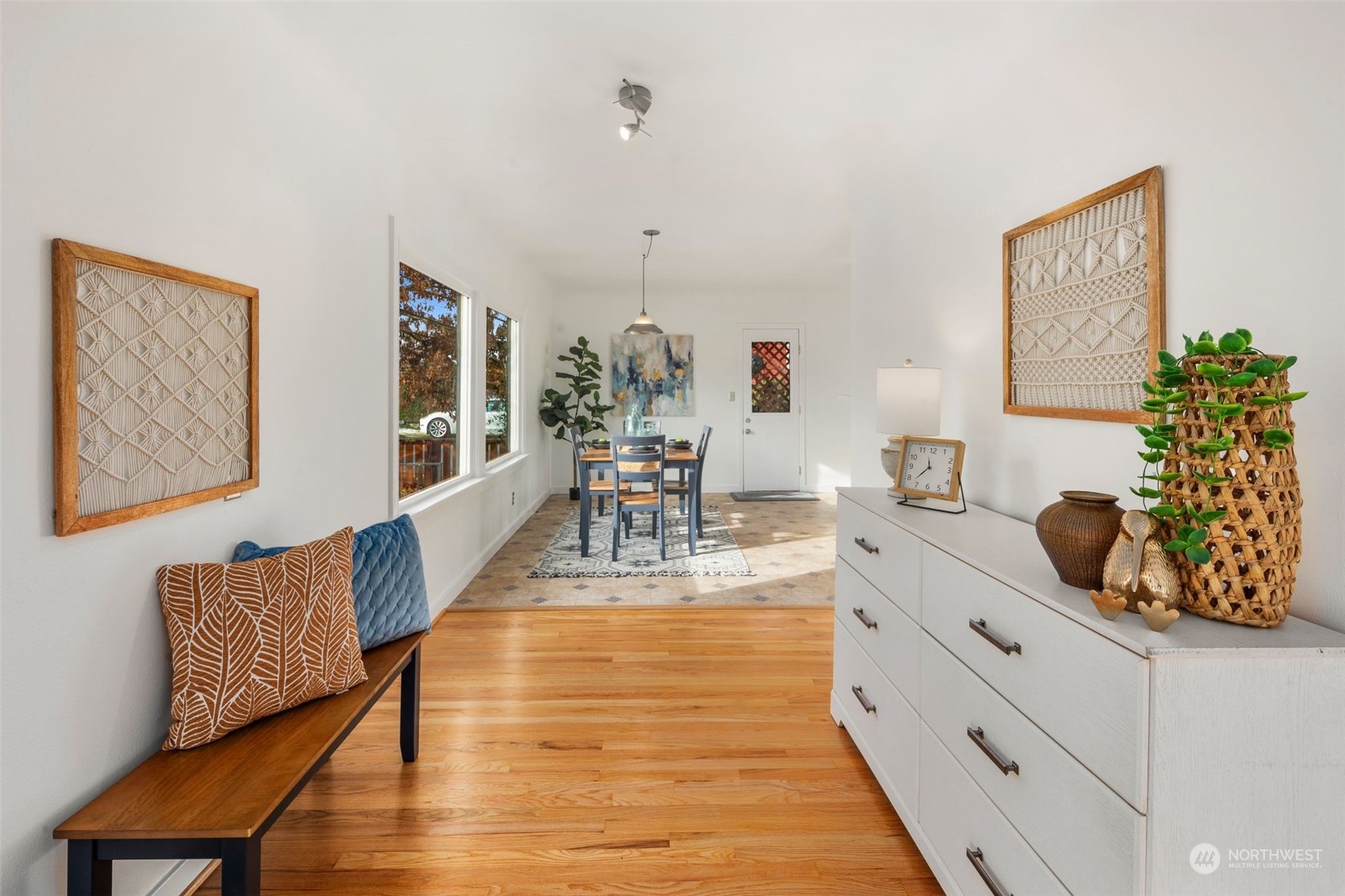 Entryway into formal dining.