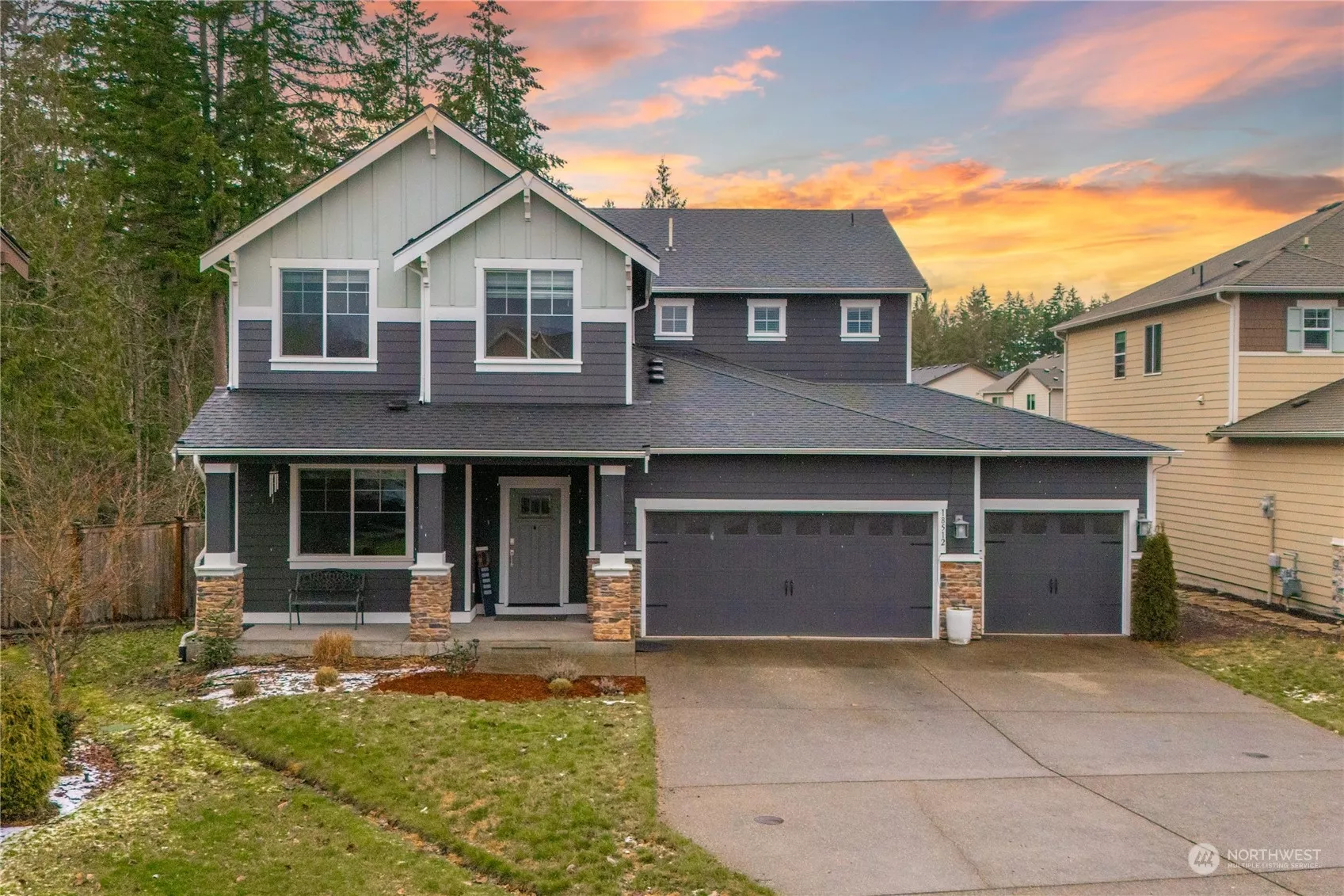 Stunning home with 3 car garage and large driveway