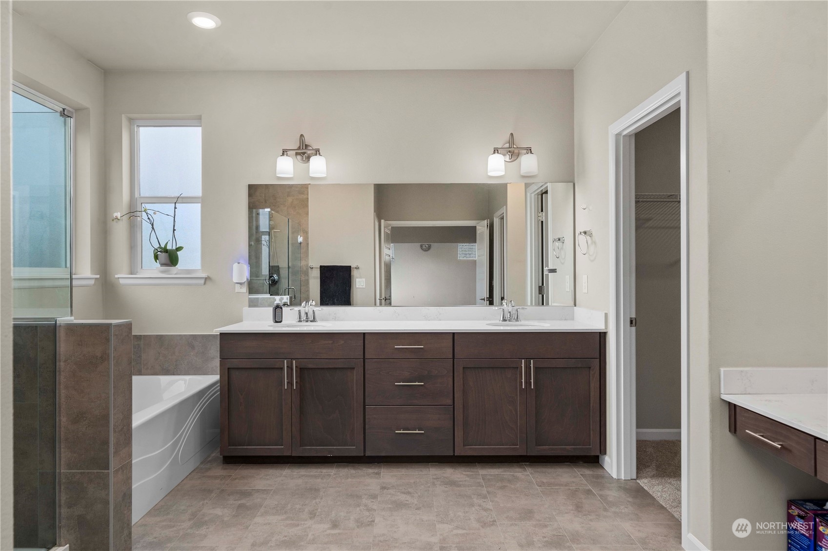 Stunning dual sink vanity