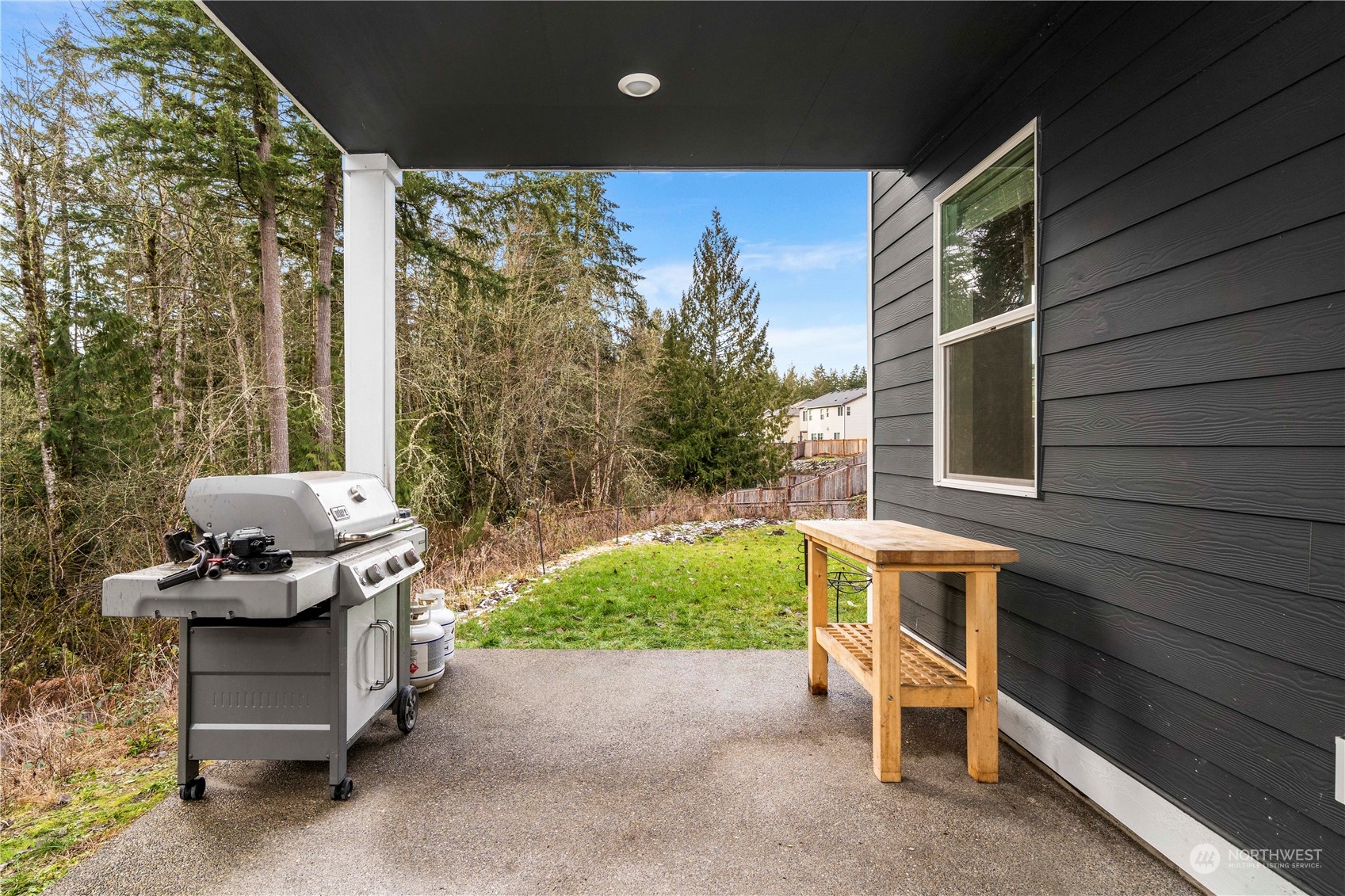 Covered back patio