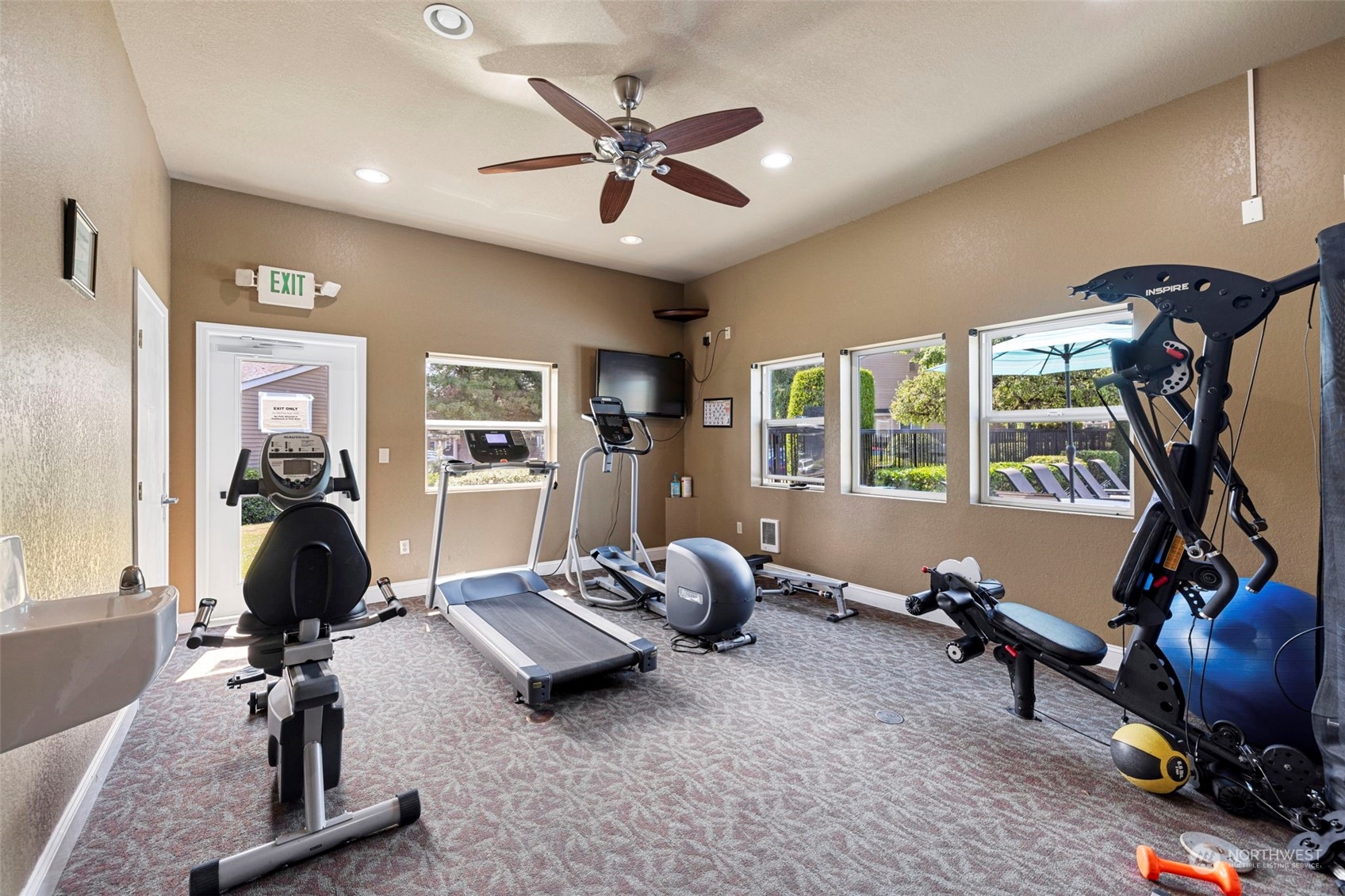 Stay active year-round with the convenient on-site fitness center, just steps from your front door.