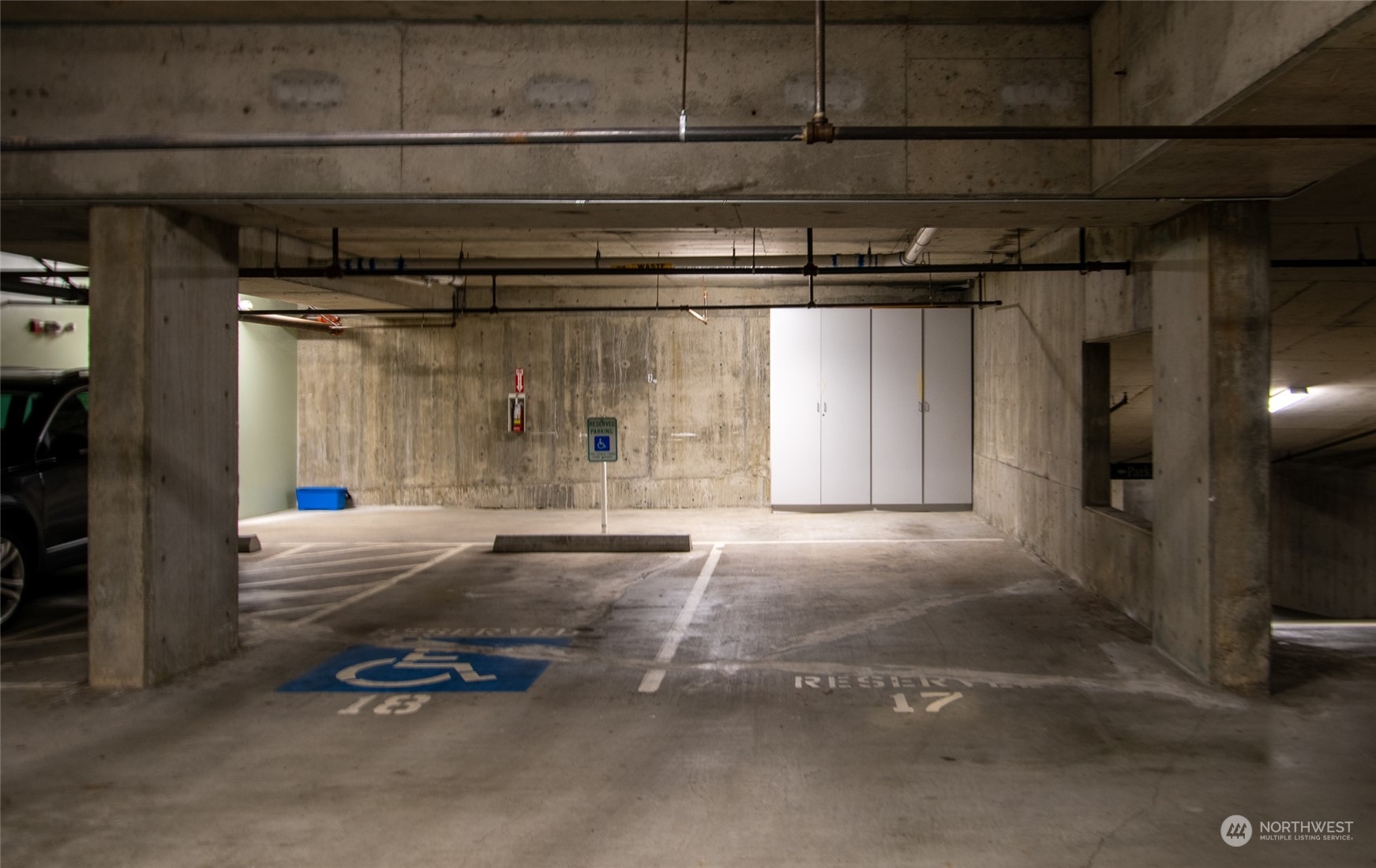 2 parking spots and storage are included with the PH unit.