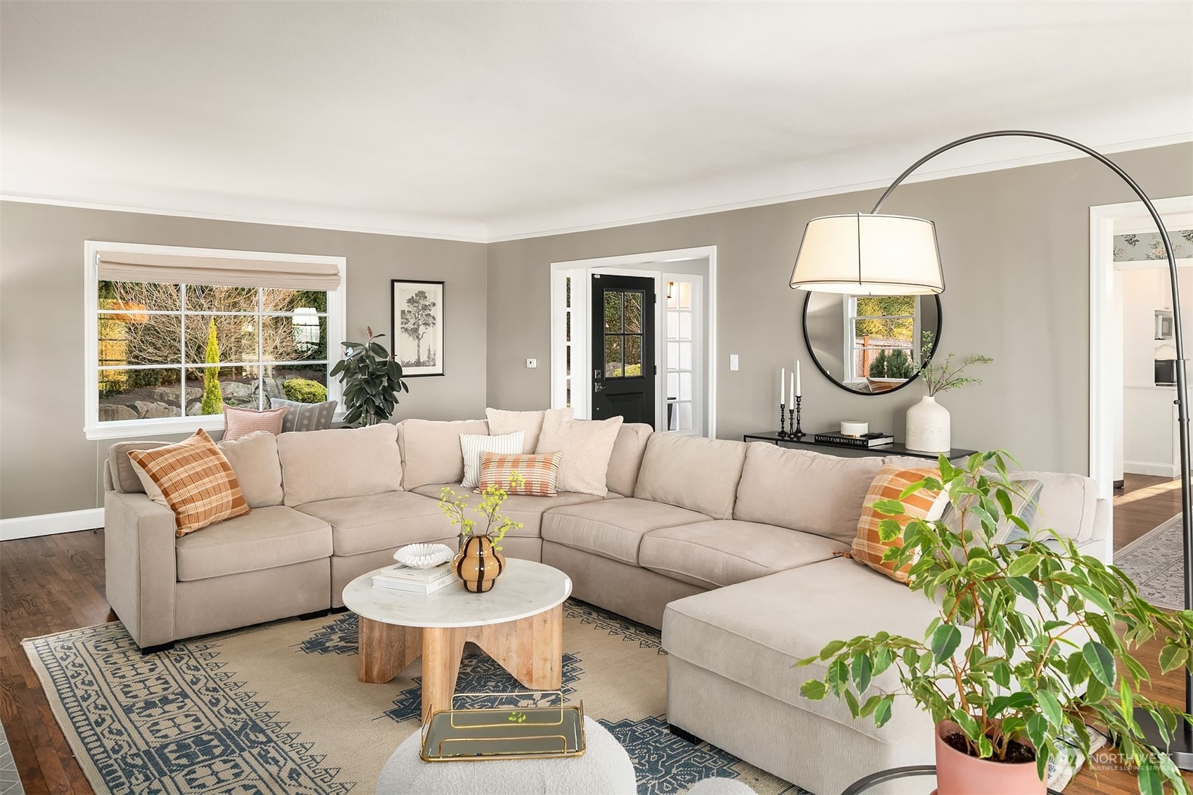 Another view of the living room, looking toward the entry