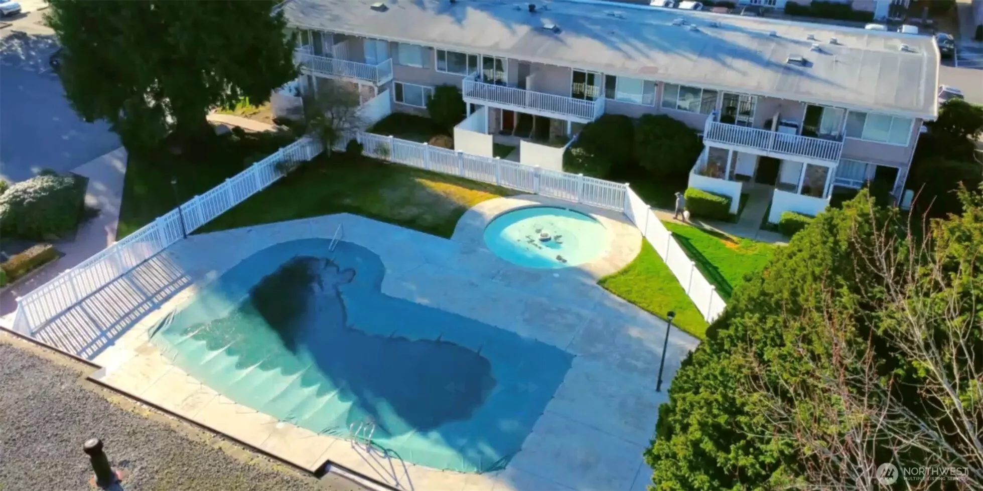 Swimming pool and clubhouse for the enjoyment of residents only.