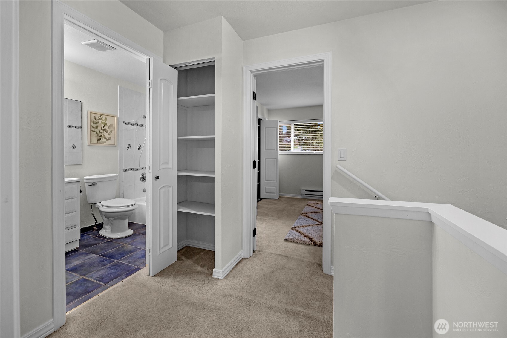 The second bedroom with a large closet.