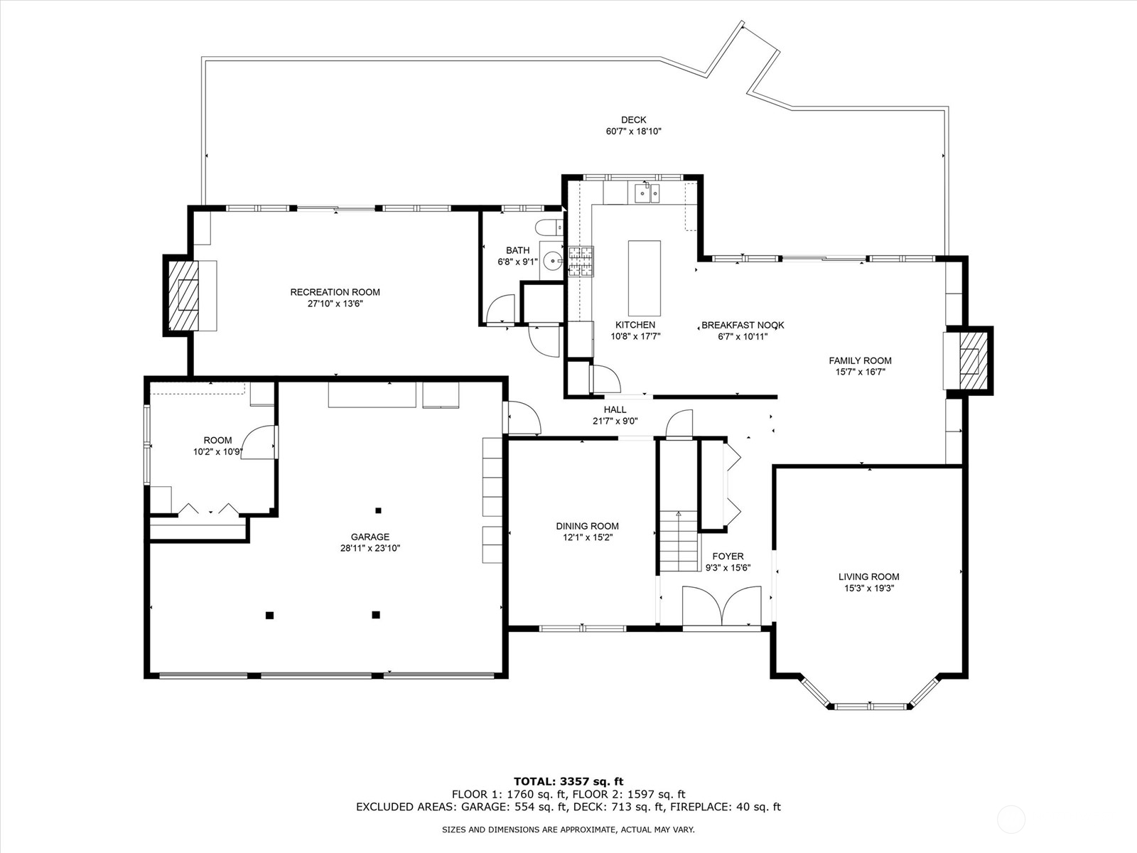 Main Floor Plan - 2713 224th Ave NE 98074