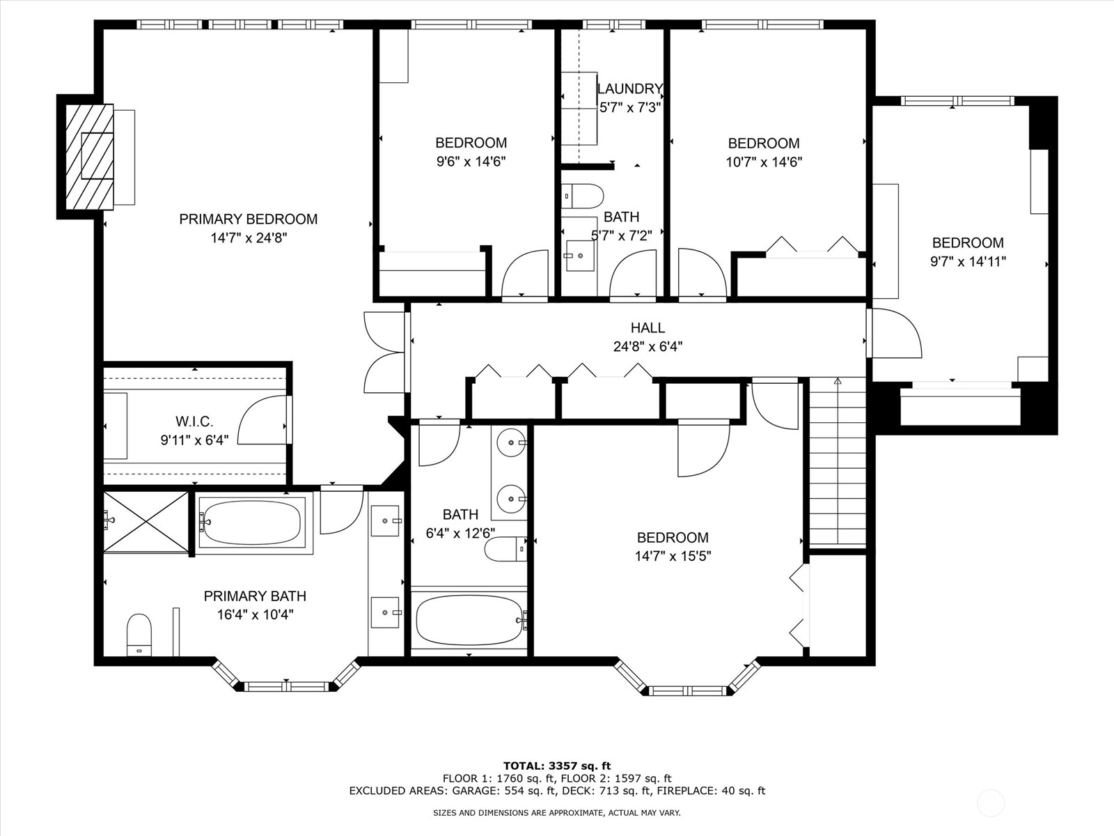 Second Floor Plan - 2713 224th Ave NE Sammamish