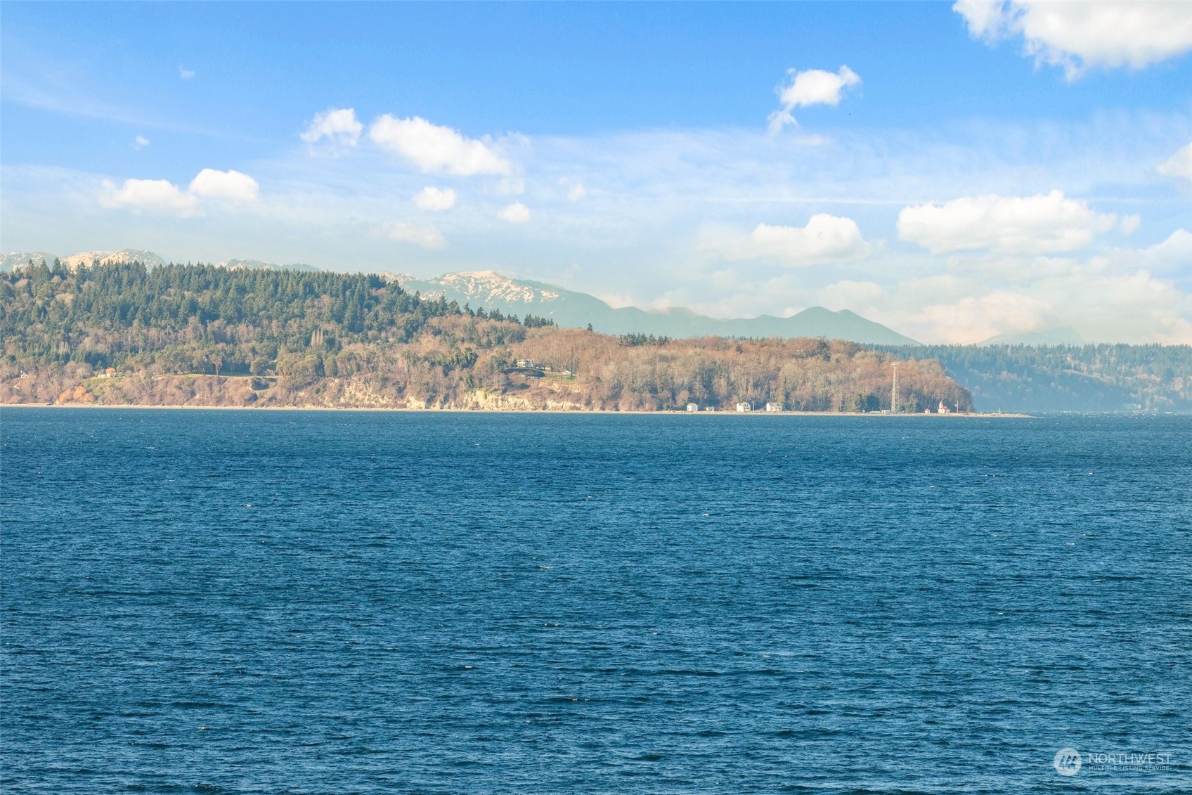 Point Robinson and Olympic Mountains.