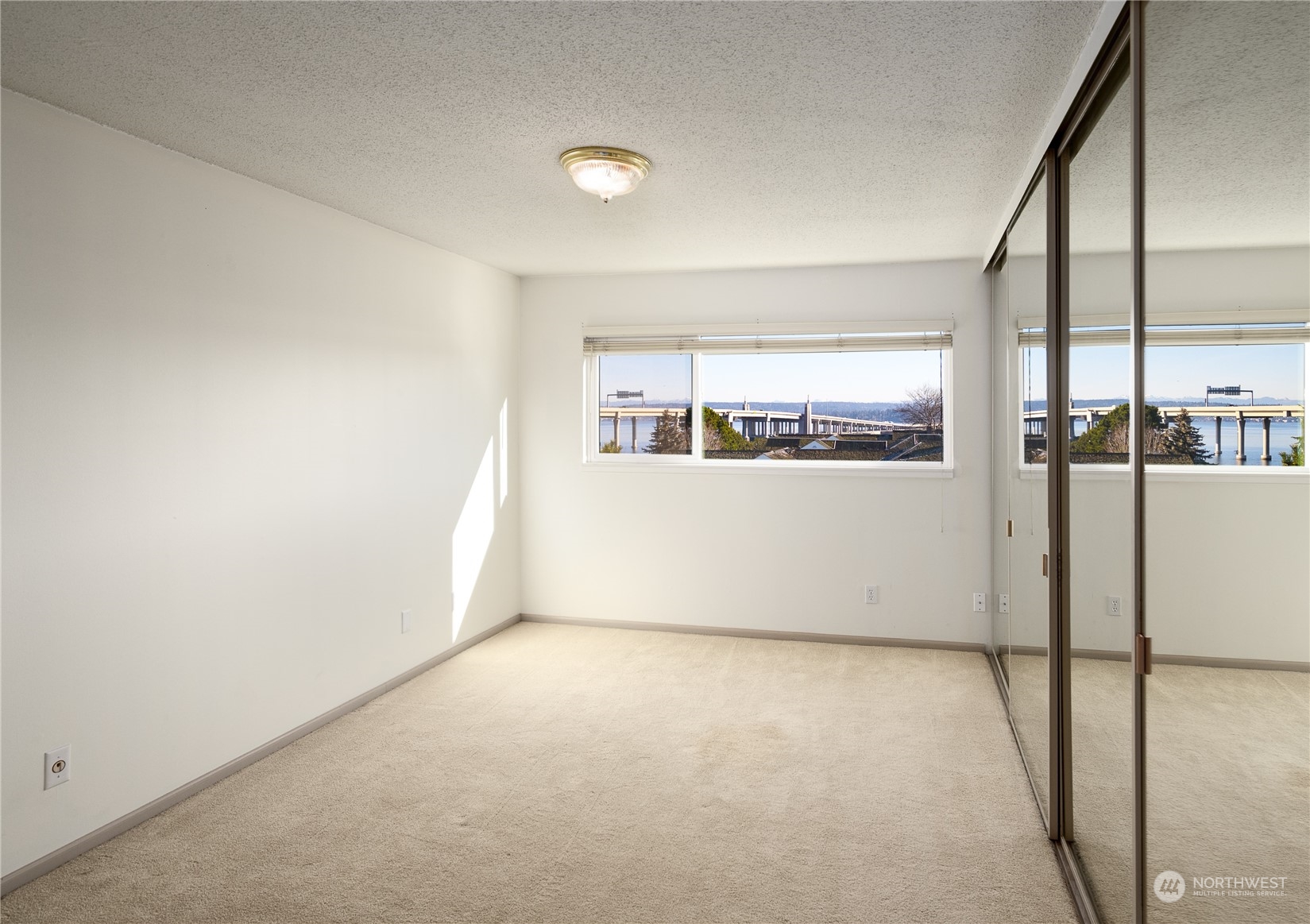 Primary bedroom without the virtual staging