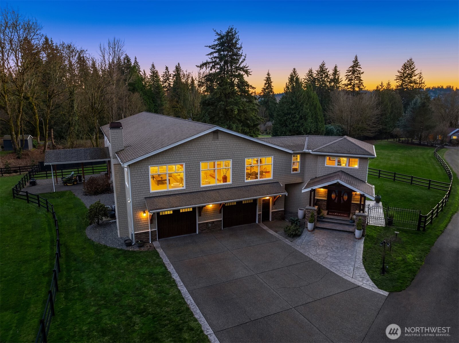 Perfectly position on 5.22 acres of pristine pastures.