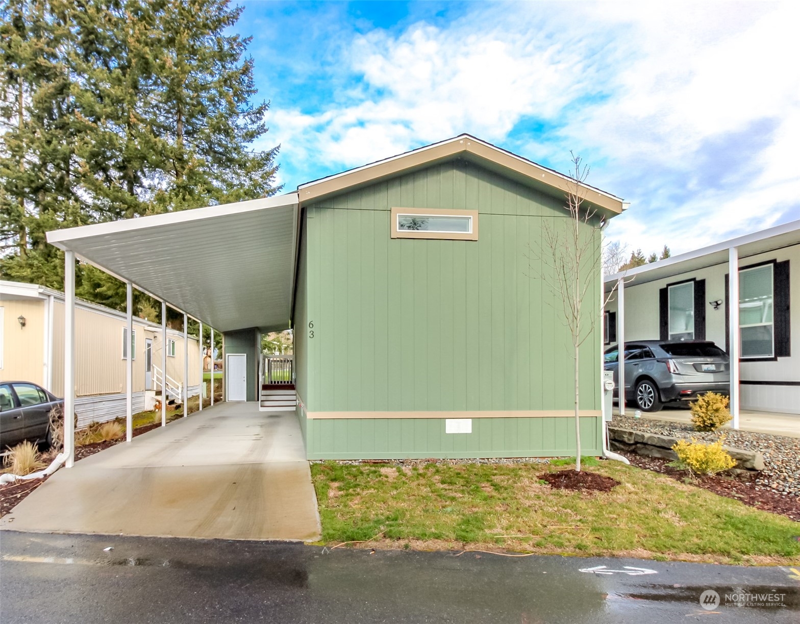 Carport parking area