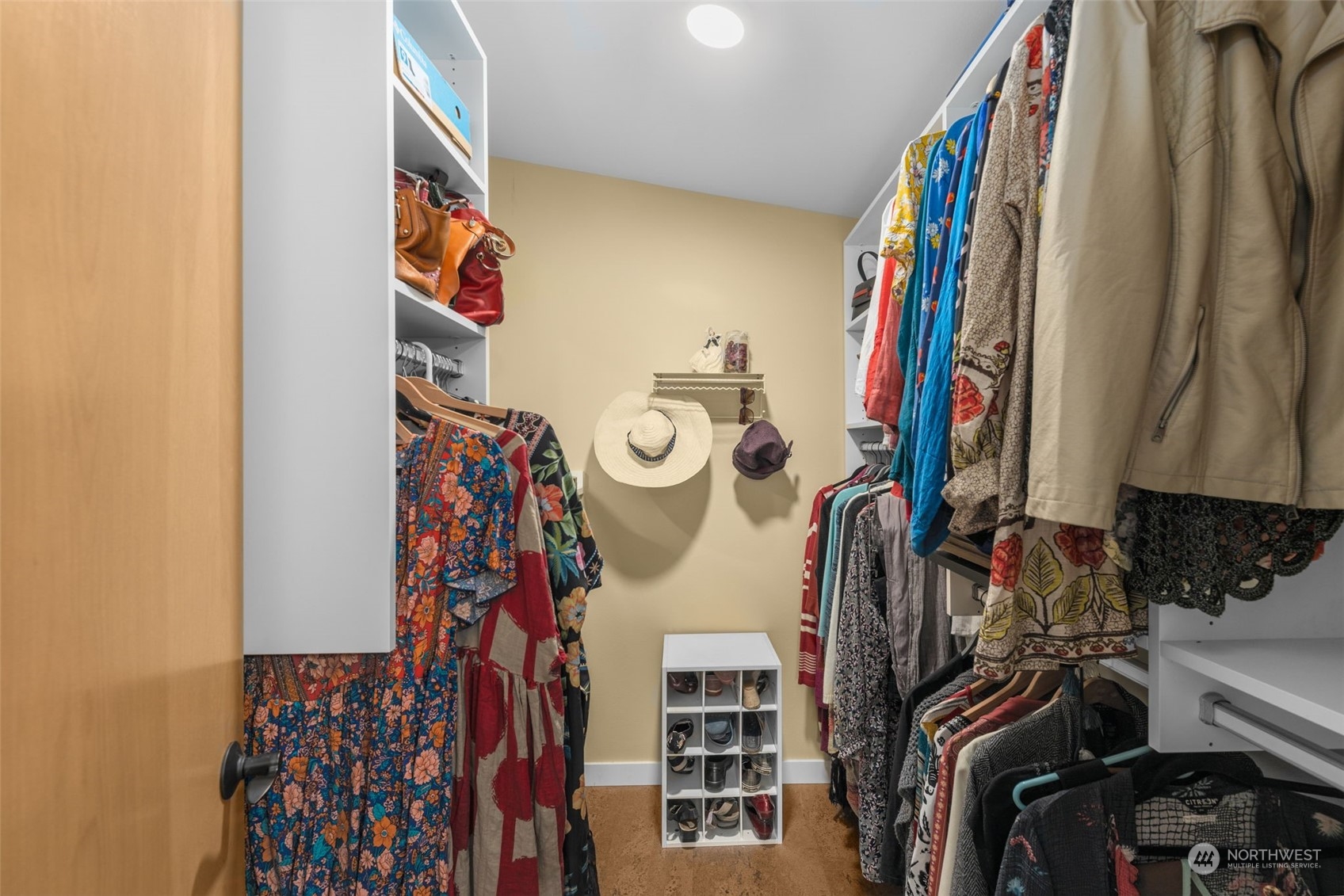 Spacious walk-in closet